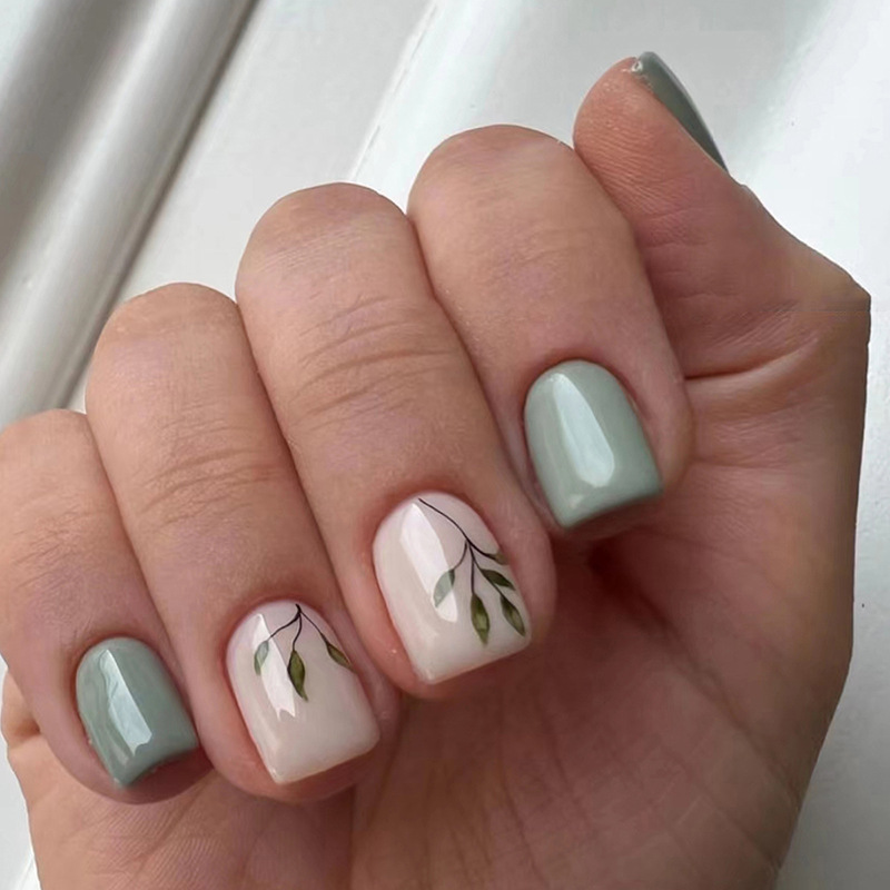 Nail Art Full Design - 24 adet yeniden kullanılabilir takma tırnak