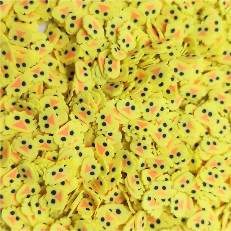 Nail Art Yellow - 50 g/grup sevimli sarı ördek dilimleri