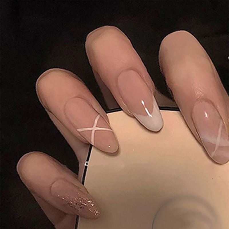 Nail Art Full Design - Kadınlar için orta boy takma tırnaklar,