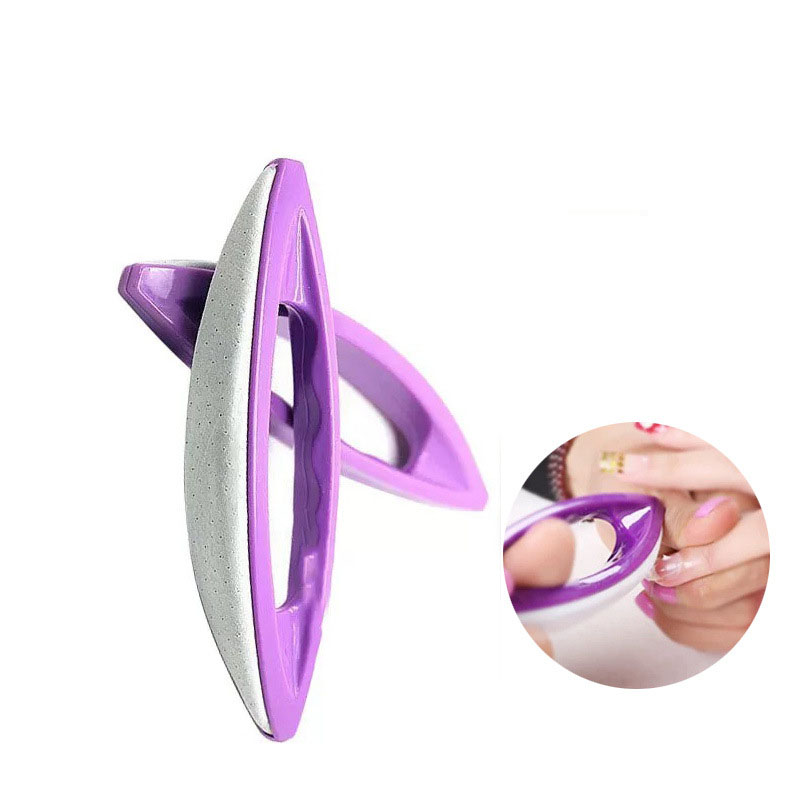 Nail Fan Brush - Üstün Kaliteli Mor Koyun Derisi Tırnak