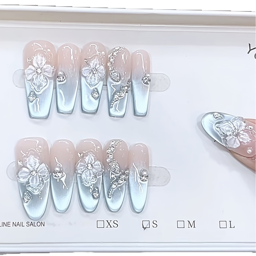 10 adet Lüks Fransız deniz ken - Nail Art Flower incelemesi ve fiyatı