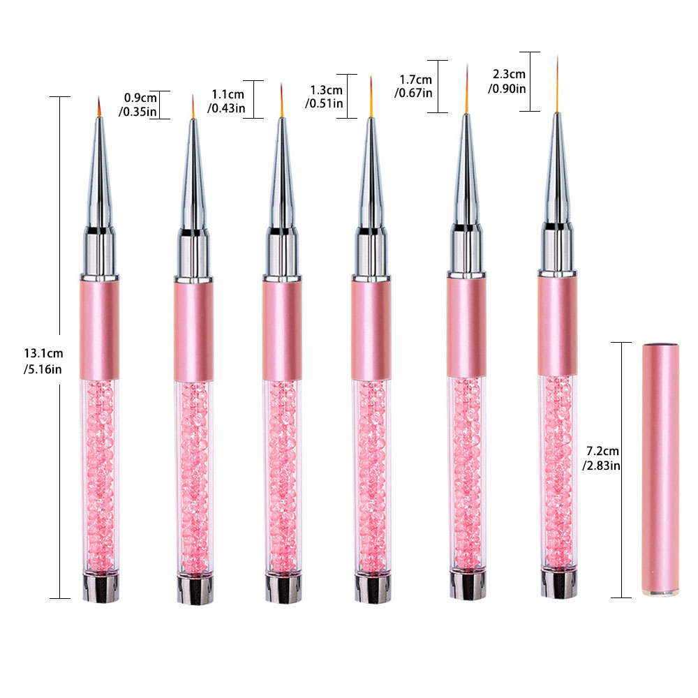 6'lı Set Akrilik Fransız Çizgi - Nail Fan Brush incelemesi ve fiyatı