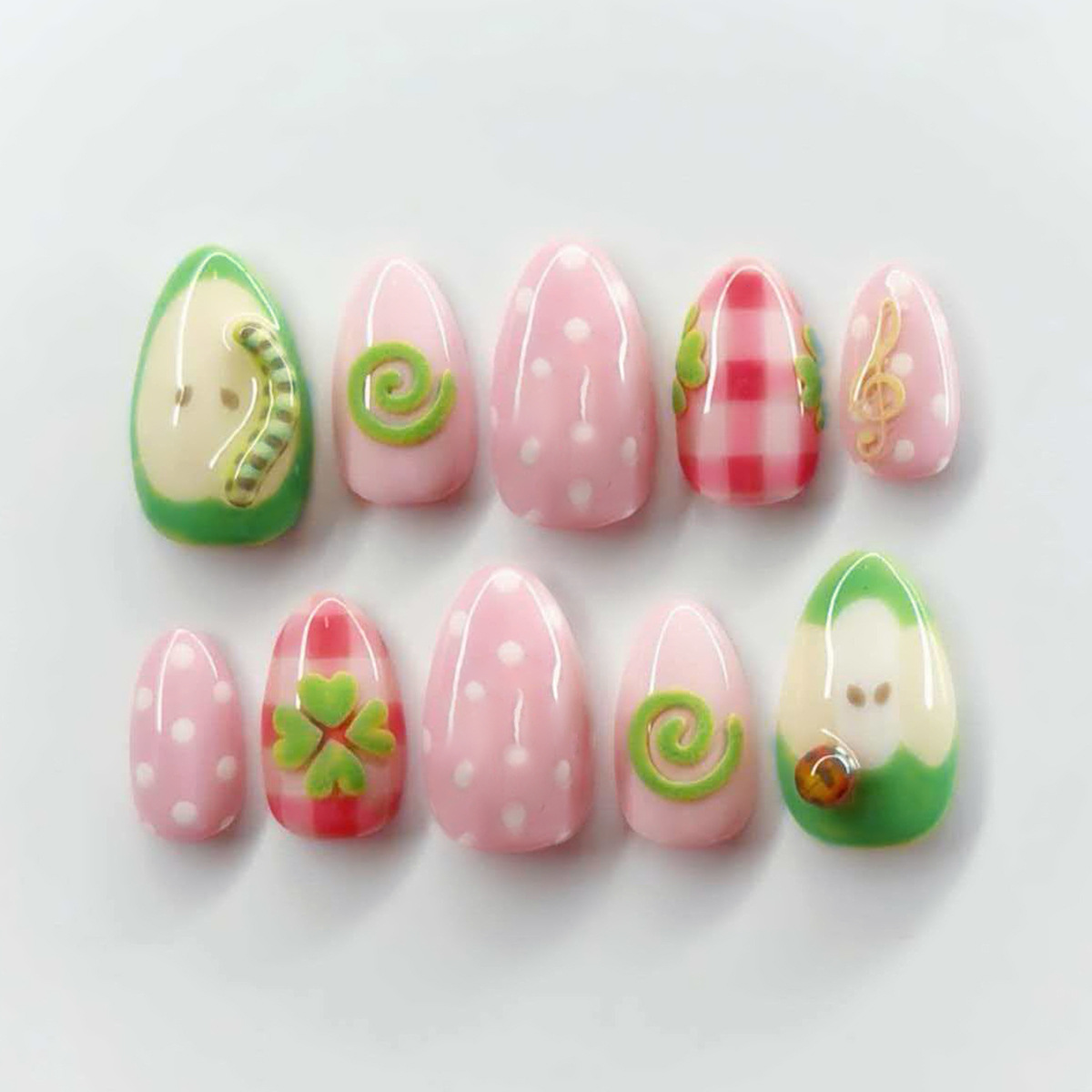 24 adet pembe fiyonklu takma t - Nail Art Full Design incelemesi ve fiyatı