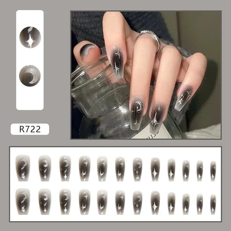 24 adet/takım koyu baharat giy - Nail Art Full Design incelemesi ve fiyatı