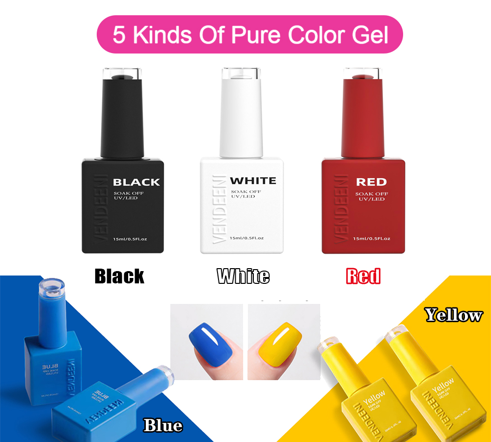 Vendeeni 15ml Siyah Beyaz Kırm - Nail Art Yellow incelemesi ve fiyatı