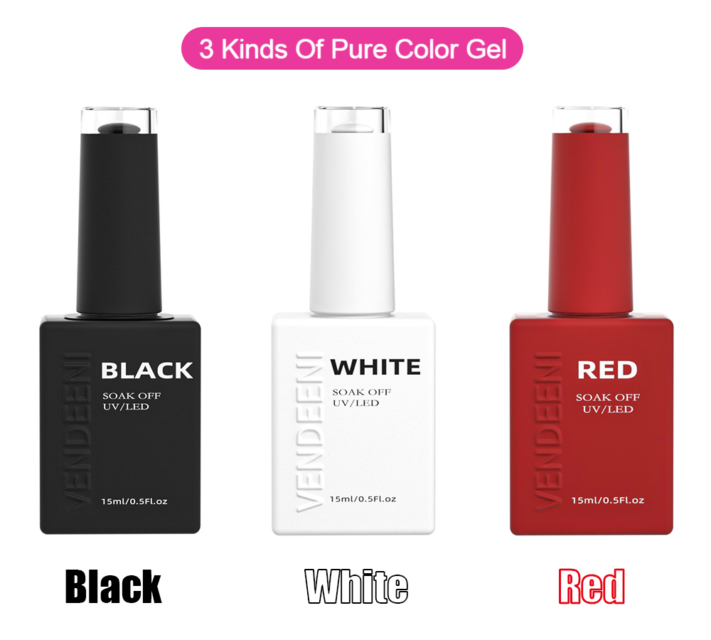 Vendeeni 15ml Siyah Beyaz Kırm - Nail Art Yellow incelemesi ve fiyatı