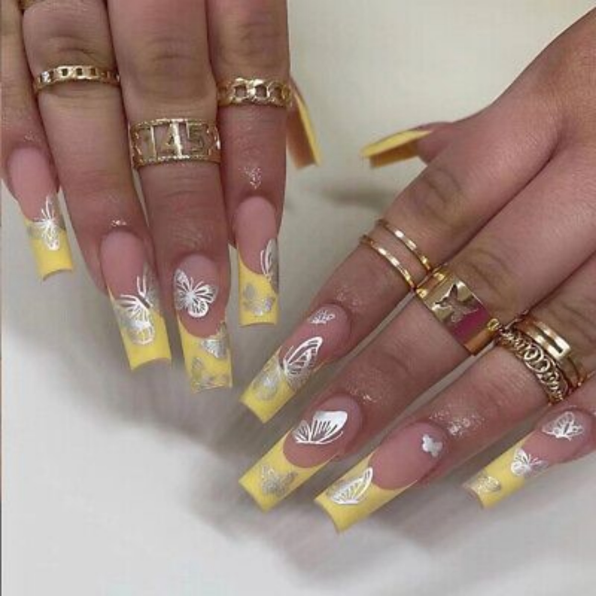 24 adet Uzun Kare Mor Yanlış Ç - Nail Art Flower incelemesi ve fiyatı