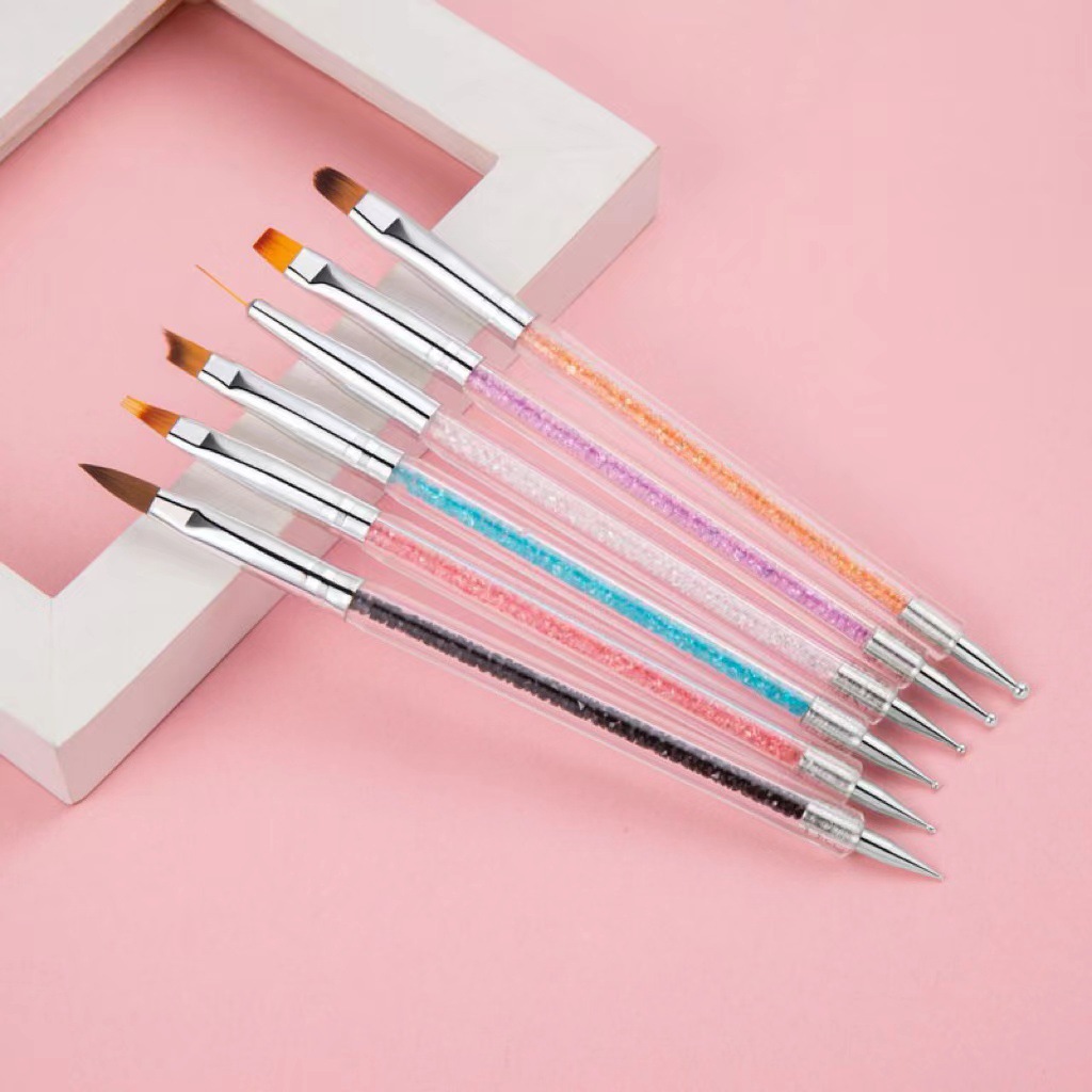 Çift Uçlu Akrilik Tırnak Sanat - Nail Fan Brush incelemesi ve fiyatı