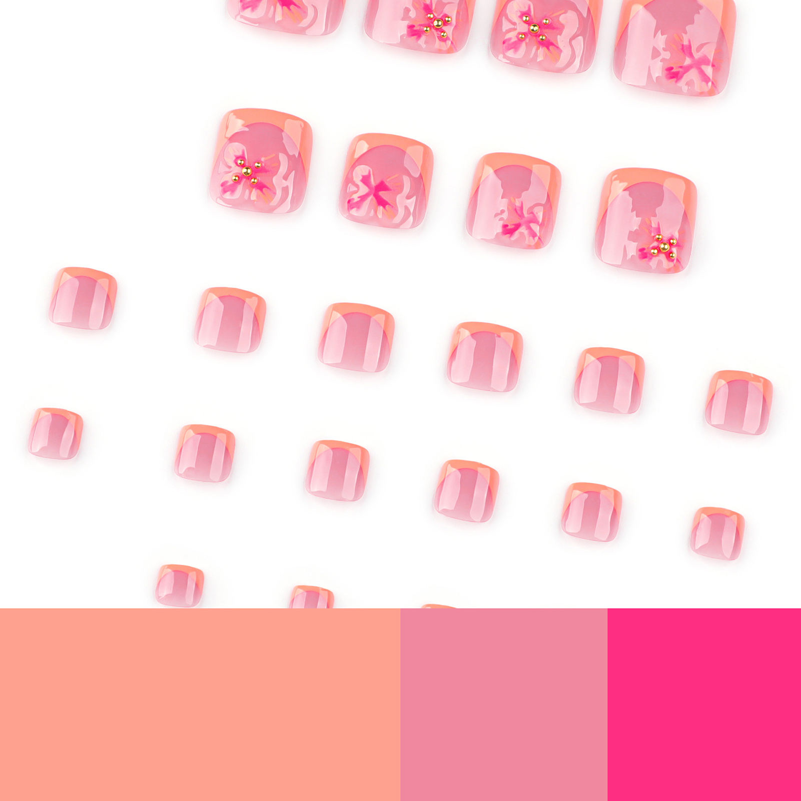24 adet Büyüleyici Çiçek Desen - Nail Art Flower incelemesi ve fiyatı