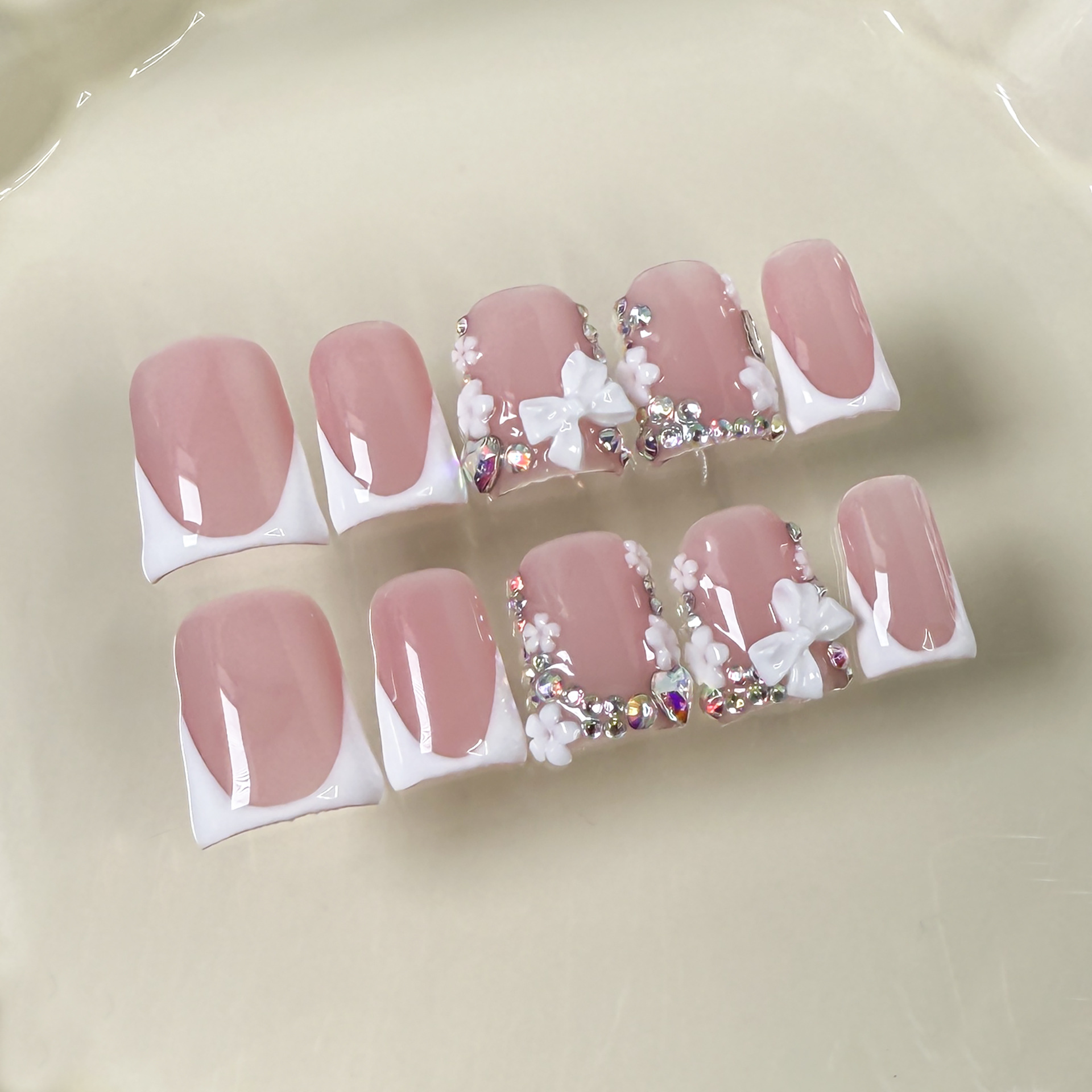 10 adet Pembe Ördek Gagası El  - Nail Art Full Design incelemesi ve fiyatı