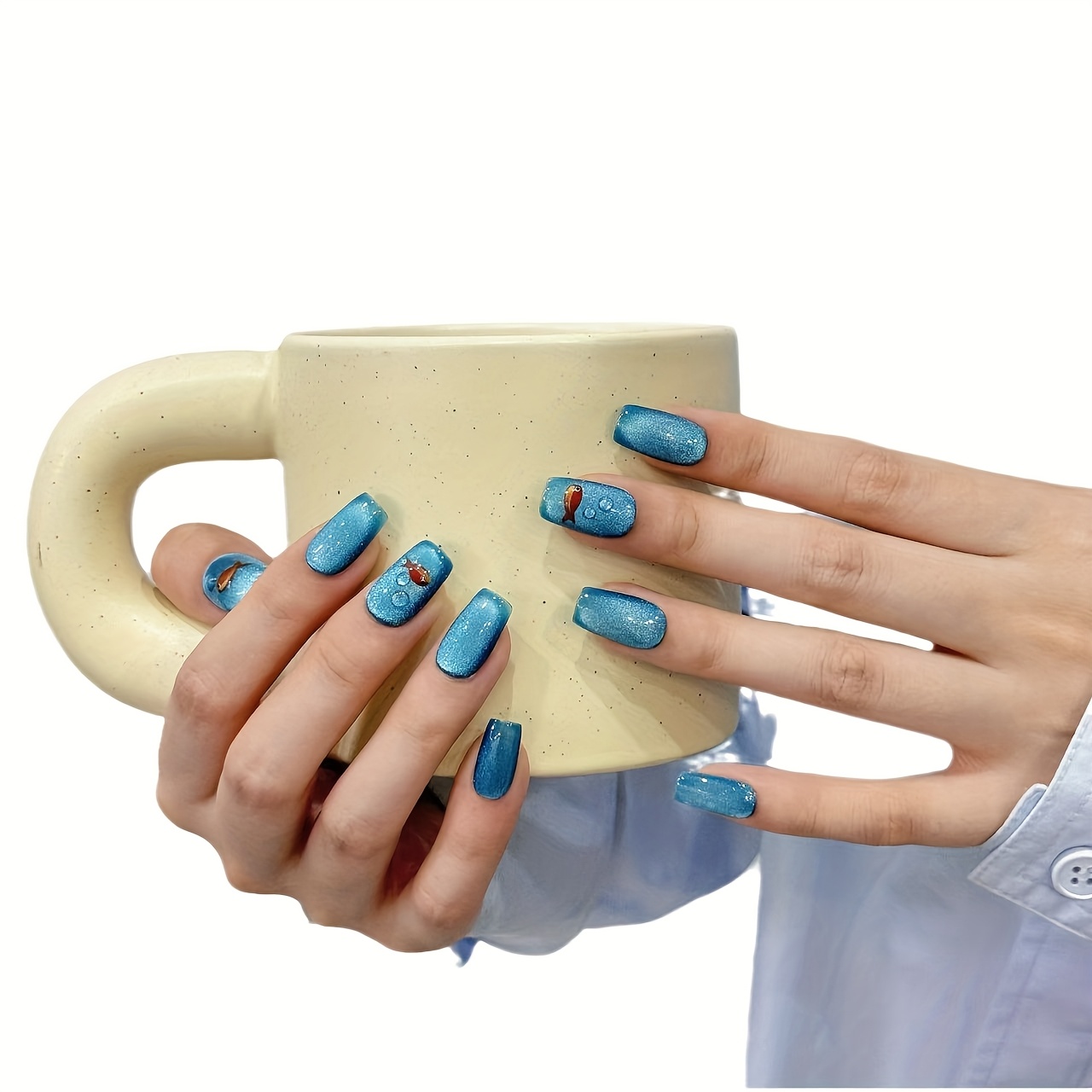 10 adet high-end Saf el yapımı - Nail Art Yellow incelemesi ve fiyatı