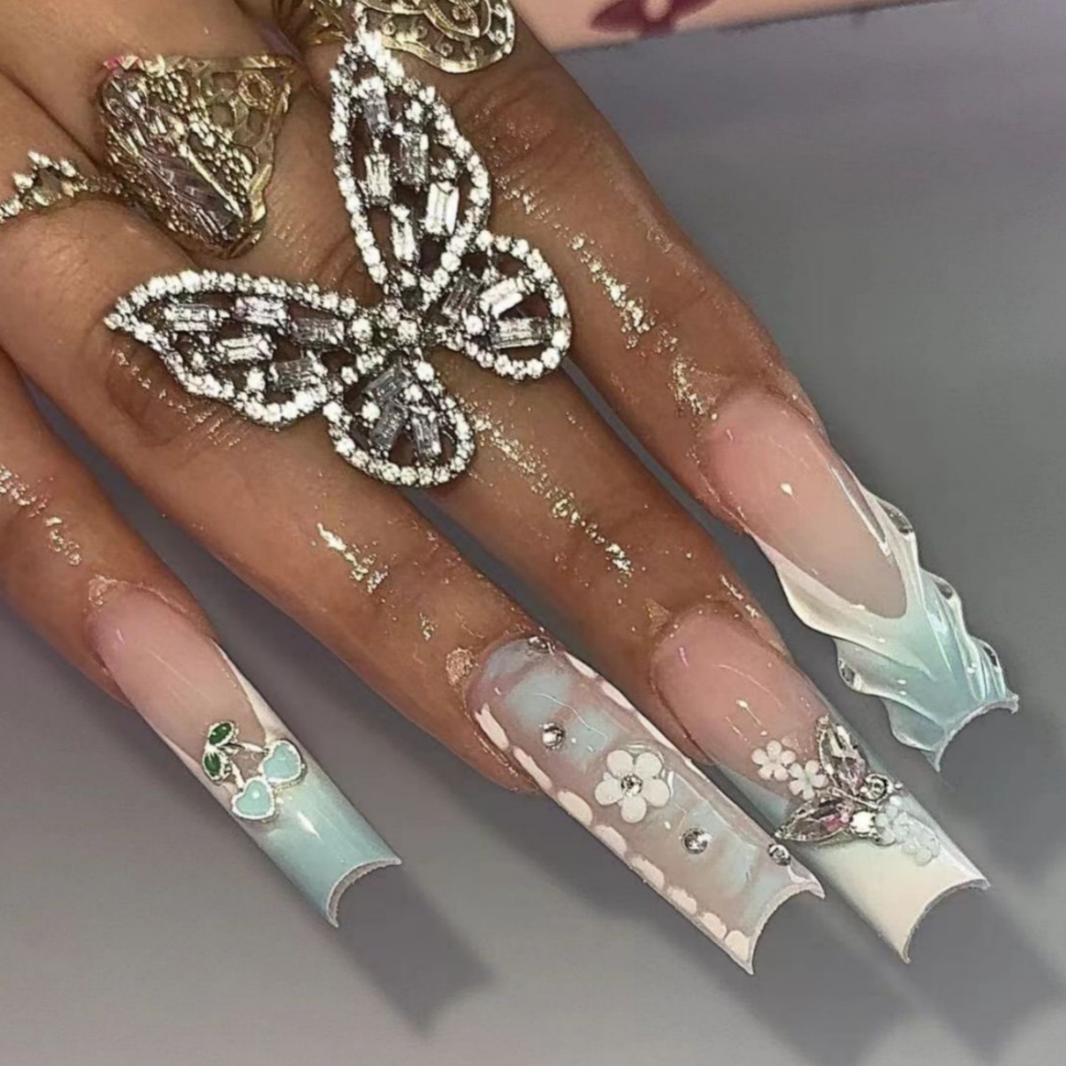 24 Adet Çiçek Desenli Takma Tı - Nail Art Flower incelemesi ve fiyatı